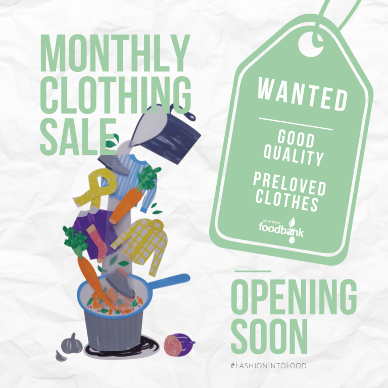 Preloved Clothing Opening Soon Isle of Wight Foodbank